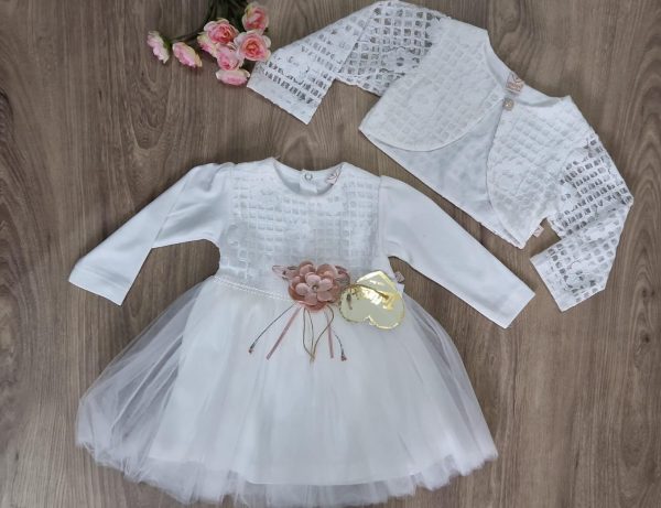 Svečana haljina + bolero + broš, roza ili bijela