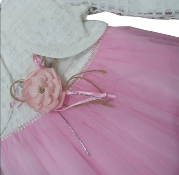 Svečana haljina + bolero + broš, roza ili bijela - Slika 4
