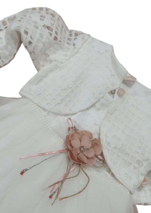 Svečana haljina + bolero + broš, roza ili bijela - Slika 5