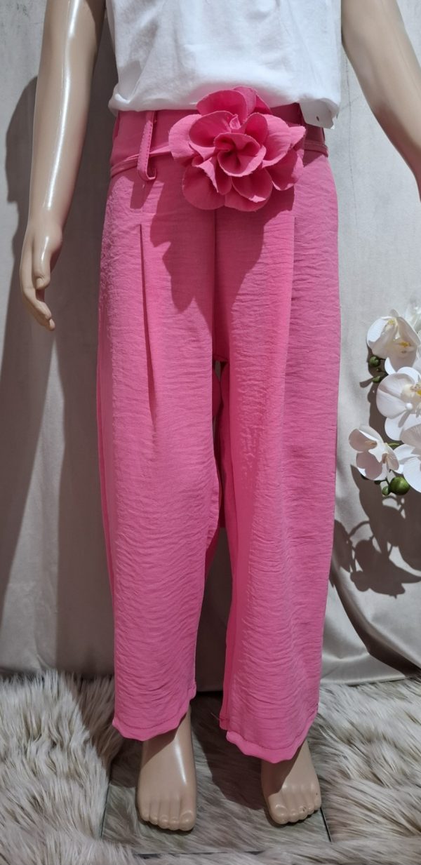 8001 HLAČE ROZE/CRNE