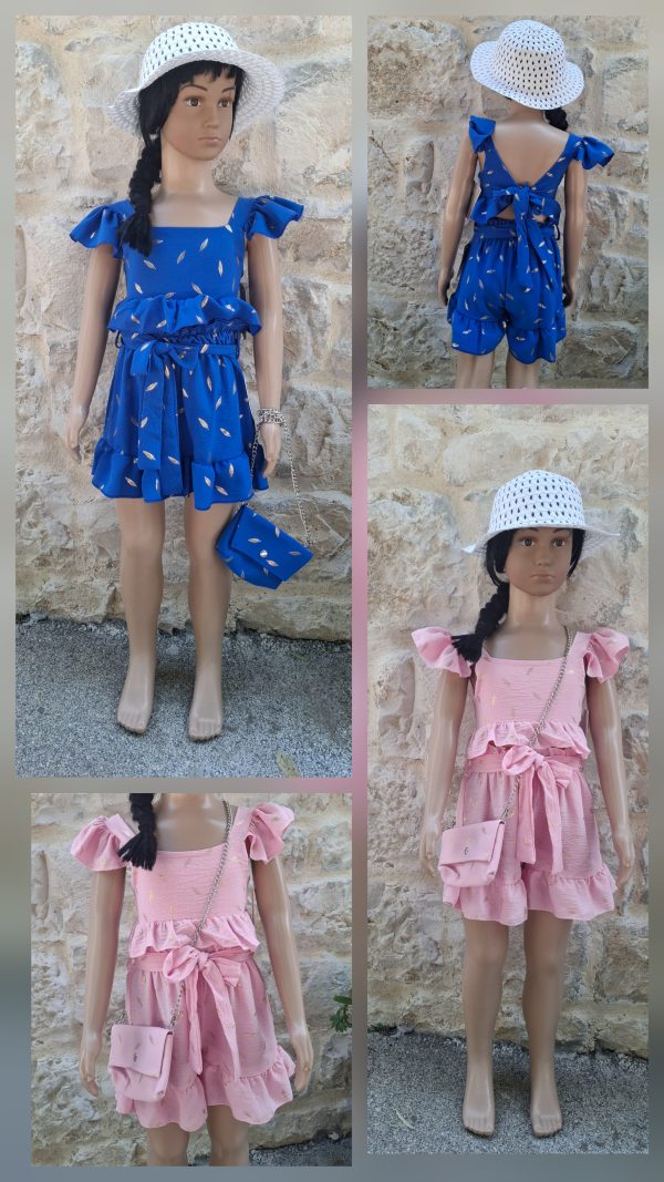 42 KOMPLET kr. ROZI/PLAVI