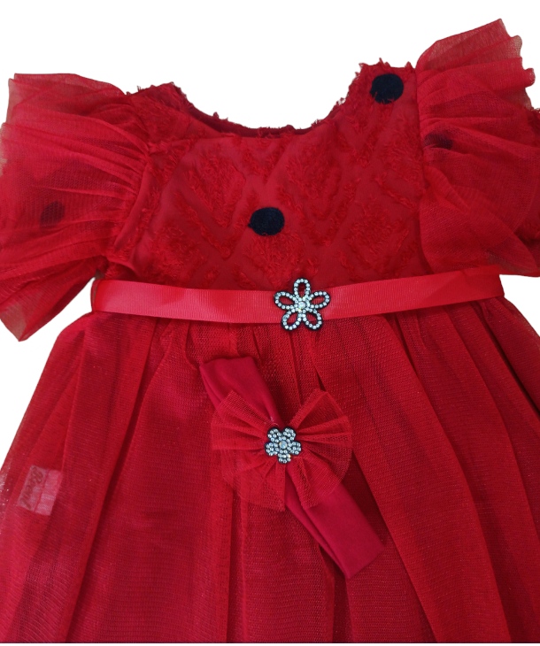 0105238 - Haljina prljavo roza ili crvena boja - 3